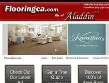 Tablet Screenshot of flooringca.com